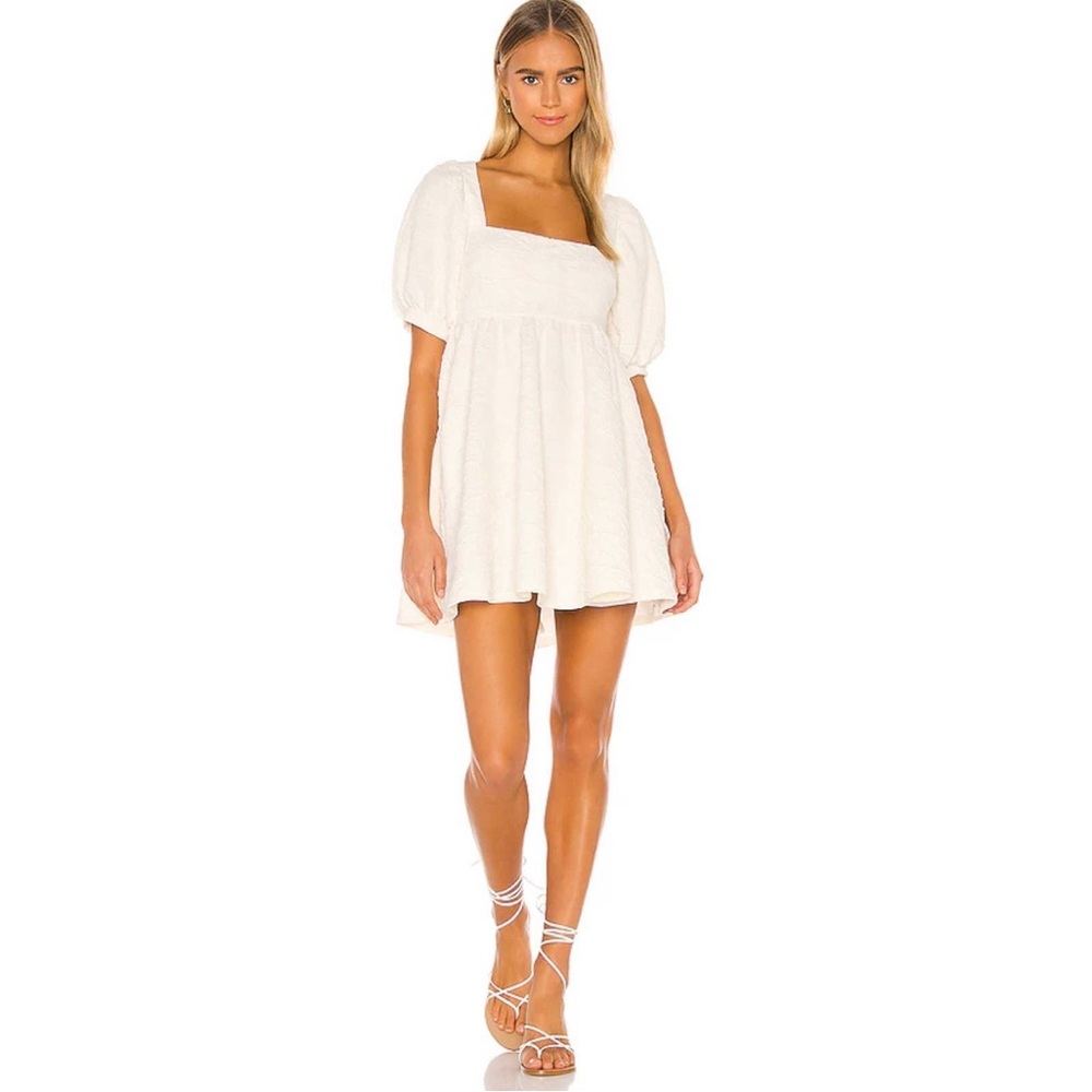 Free people violet mini dress in White size Medium
